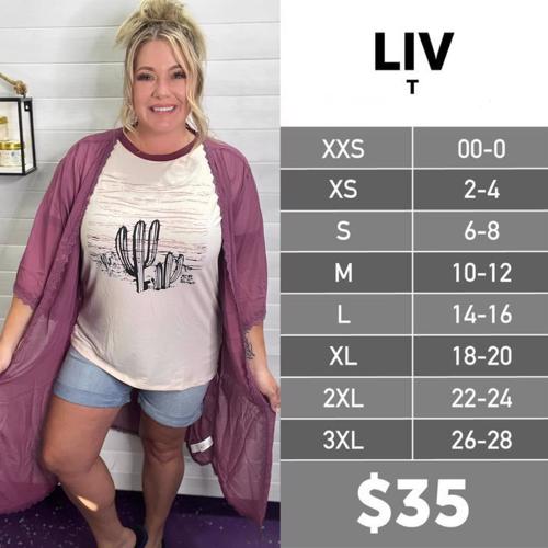 Liv Size Chart